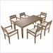 Latitude Run® Modern Acacia Wood Outdoor Dining Table & Chairs Wood in Brown | Wayfair 8622D563E15745FDBBD25D8F424059D9