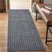 Gray 6' x 44' Area Rug - Ebern Designs Runner Rug Hallway Non Slip Rubber Back Custom Size As Carpet Doormat Throw Rug Grey Striped | Wayfair