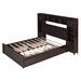 Red Barrel Studio® Wooden Bed w/ All-In-One Cabinet & Shelf Wood in Brown | 62.6 H x 92.8 W x 94.3 D in | Wayfair D92D0C10881641979A1C5D800C4AA61B