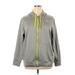 Nike Zip Up Hoodie: Gray Tops - Women's Size X-Large