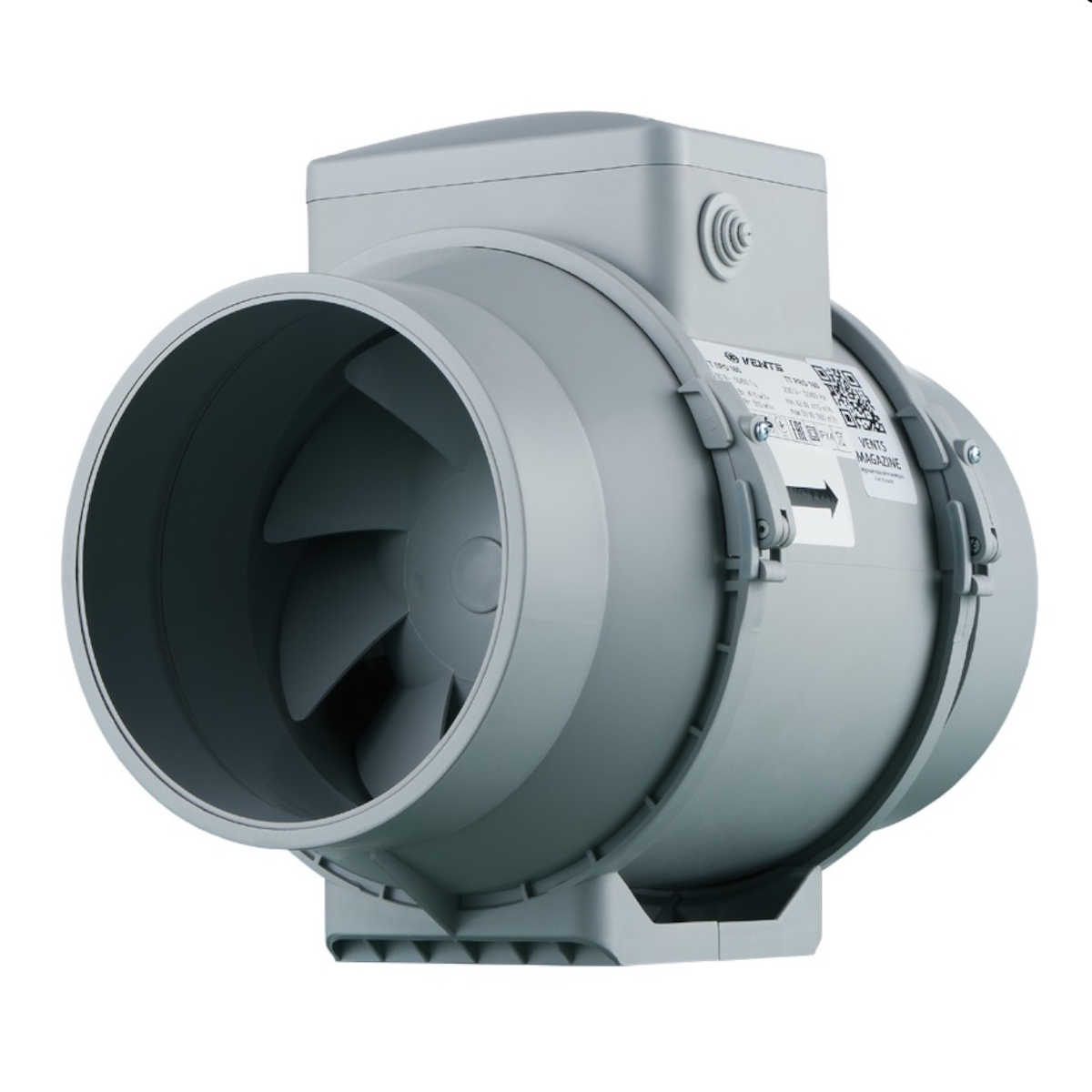 Vents Rohrventilator Lüfter TT Pro 150 U bis 565 m³/h Grau / Silber / Titan 50 Image