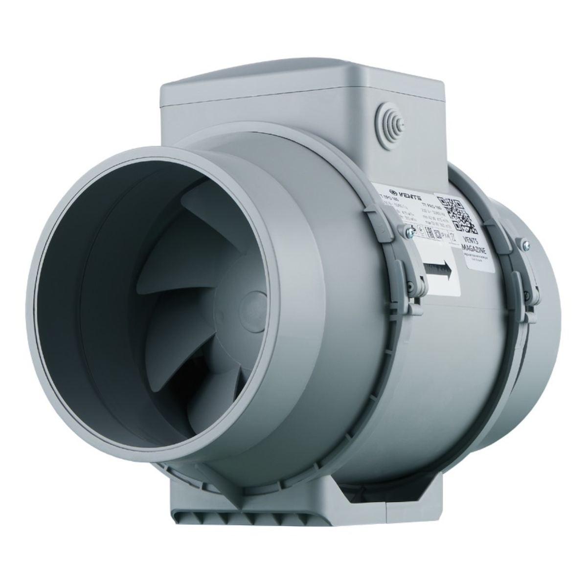 Vents Rohrventilator Lüfter TT Pro 150 V bis 565 m³/h Grau / Silber / Titan 50 Image