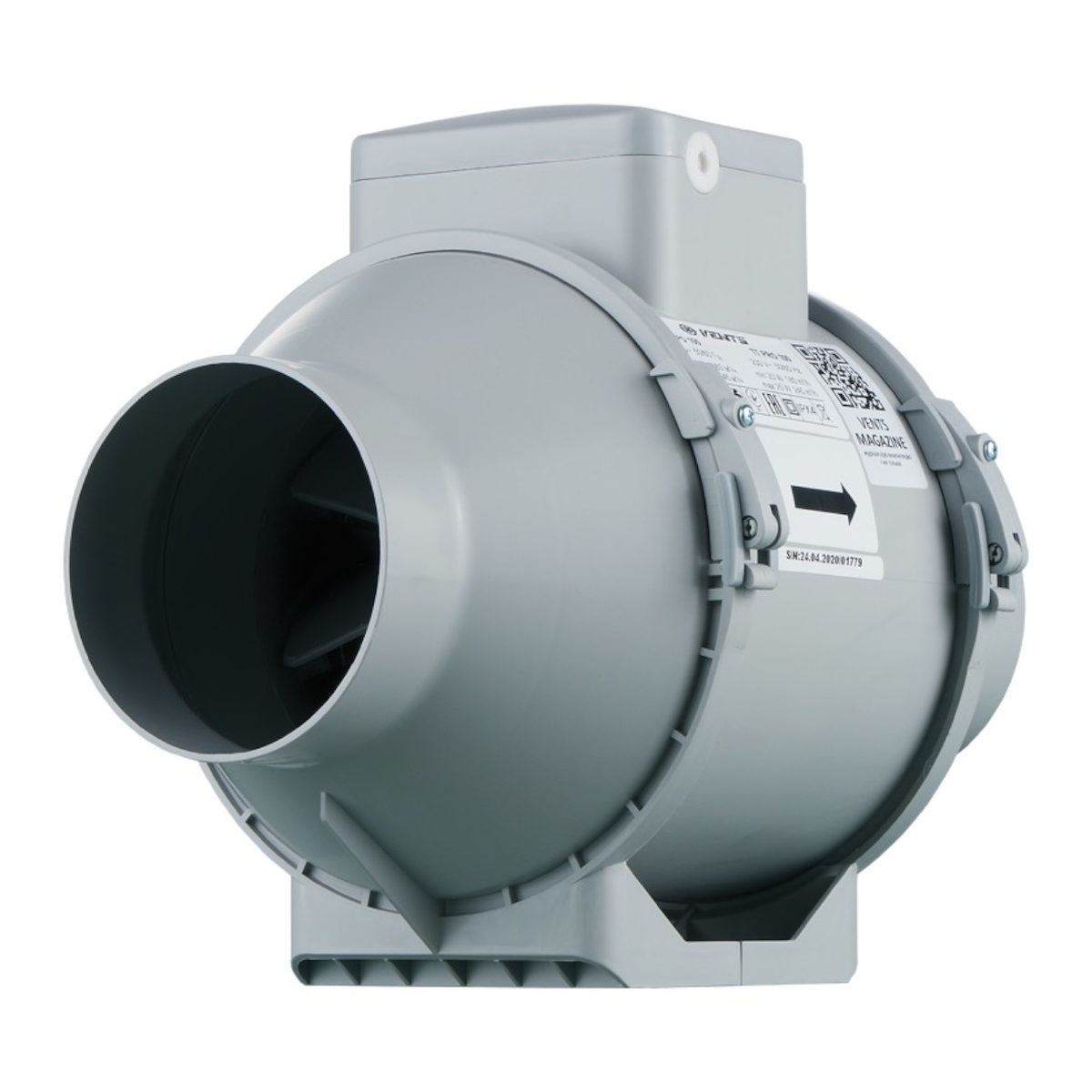 Vents Rohrventilator Lüfter TT Pro 100 U bis 245 m³/h Grau / Silber / Titan 25 Image