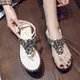 Plus Size 43 Sexy Rhinestone Ladies Sandals Shoes Woman Slides Flip Flops Womens Sandals 2023 Summer