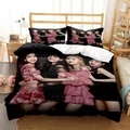 Kpop Lisa Rose 3D Printed Duvet Case Pillowcase Bedding Set Twin Full King for Kids Adults Bedroom