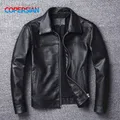 2023 Men's Leather Jacket Natural Men's Genuine Cowhide Jacket Spring and Autumn Casual Black Men's