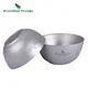 Boundless Voyage 250ml 350ml Titanium Double-Wall Bowls Pan Fruit Vegetable Dinner Bowl for Home
