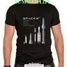 New Funny SpaceX top SpaceX Starship Blueprint Graphic Cotton t-shirt uomo donna manica corta O