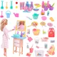 Barbies Mini Furniture Washing&Cooking Machine Pet Home Sleeping Dress Set Barbies Accessories For