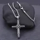 Vintage Stainless Steel Cross Pendant Necklace For Men Dominic Toretto Cross Necklace Creative
