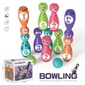 Bowling Game Set Colorful Number Bowling Playset For Kids Parent-child Interactive Indoor Sports