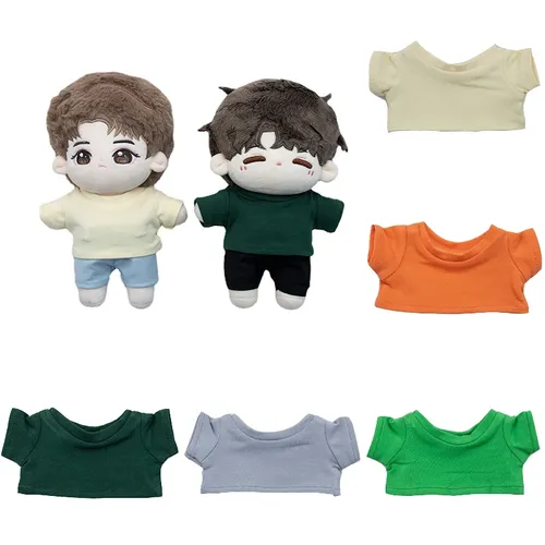 Für 10cm 15cm 20cm Puppen kleidung Outfit Sport T-Shirt Shorts Puppen zubehör pflegen praktische