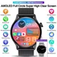 AMOLED HK85 Smartwatch pour iOS et Android Montre intelligente d'appel Bluetooth Horloge du monde