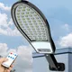 Lampes solaires LED avec détecteur de mouvement et télécommande lampadaire de jardin extérieur