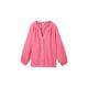 TOM TAILOR Damen Musselin Bluse, rosa, Uni, Gr. 34