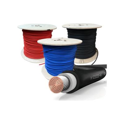 Solarkabel Meterware 4mm², 6mm² H1Z2Z2-K Solarleitung rot schwarz blau 5m 500m 30m 4mm² Schwarz Image