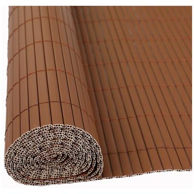 Sichtschutzmatte Sichtschutzzaun Sichtschutz Windschutz pvc Zaun Balkon Garten Braun / 0,90 x 4 m Image