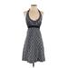 Athleta Casual Dress - Mini: Gray Print Dresses - Women's Size 0