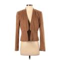 Nine West Jacket: Short Brown Print Jackets & Outerwear - Women's Size 2