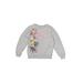 H&M Sweatshirt: Silver Graphic Tops - Kids Girl's Size 6X