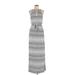 Guess Casual Dress - Maxi: Gray Aztec or Tribal Print Dresses - Women's Size 10
