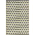 Tappeto da Esterno Sintetico Grigio e Giallo Rettangolare 120 x 180 cm Hisar