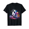 DJ Space Plattenspieler Disc Jockey Astronaut Mixer T-Shirt