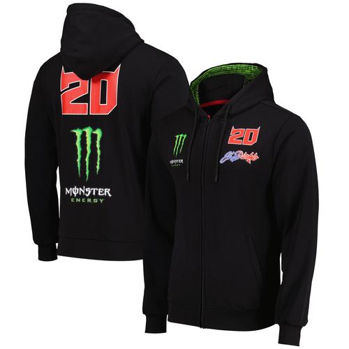 Monster Energy Yamaha Dual Fabio Quartararo 20 El Diabo Monster Full Zip Hoodie – Schwarz