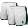 Colosseum White Michigan State Spartans The Plastics Geo-Print-Shorts für Damen