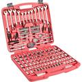 GN175 175 Piece Mechanicâ€™S Tool Set Mechanic Tool Kit SAE And Metric Tool Set Mechanical Tool Set Auto Tool Set Tool Box Set