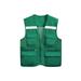 Niuer Women Men Safety Vests Zip Up Jacket Vest Breathable High Visibility Reflective Waistcoat Green XL