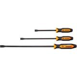 14071OR Dominator Pro 3-Piece Pry Bar Set 12 17 & 25 Curved Pry Bars Orange