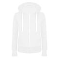 Teissuly Fashion Women Casual Hooded Slim Zipper Fleece Sweater Coat