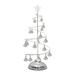 Illuminated Christmas Tree Crystal Christmas Tree Table Lamp Christmas Lights Crystal Christmas Tree Lights Copper Wire Night Lights for Families Friends and Colleagues Even Yourself (Silver)