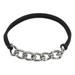 Adpan Hair Ties Chain Leather Band Electroplating Alloy Hair Rope Hair Ring Bracelet Head Rope Bracelet Hair Band Black Elastic Women s Hair Band Bracelet Hair Ties No Damage