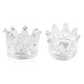 KADS 2 PCS Crown NG01 Nair Art Acrylic Liquid Powder Glass Dappen Dish Glass Cup Nails Art Pen Holder Nail Dappen Dish Nail Crystal Bowl Dapping Dish Glass Crystal Cup for Acrylic Liquid Powder