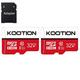 KOOTION Micro SD Card 2 Pack 32 GB TF Card Memory Card with Adapter C10 MicroSD Card for Dash Cam Phone Table Security Camera