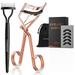TOMEEM Eyelash Curler with NG01 Comb Professional Volumizing Lash Lift Kit Lash Curler with Refill Pads for Home & Travel Uses Rose Gold