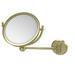 Allied Brass WM-5/2X 8 NG01 Inch Wall Mounted 2X Magnification Make-Up Mirror Satin Brass