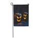 LADDKE Orange Halloween Tow Pumpkin Carving Face Head Jack Lantern Garden Flag Decorative Flag House Banner 12x18 inch