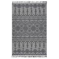 NAAR GUROS 4 x6 2 Area Rugs WHITE/GRAY/Traditional Accent Power Loom Machine -Crafted Indoor Door Mat Non-Slip and Non-Shedding Throw Rug for Home Bedroom Kitchen Floor Bathroom Dining and Office