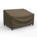 Budge 74 Wx31 L Black and Tan Patio Sofa Cover StormBlockâ„¢ Hillside