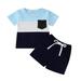 Shiningupup Toddler Boys Girls Short Sleeve Clothing Children Patchwork Pocket Tops Shorts Outfits Kids Baby Boy Clothes 6 9 Months Summer Baby Boy Romper Baby Bodysuit Boy Winter