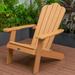 Outdoor Indoor Portable Chair Painted Seating with Cup Holder Plastic Wood Slatted Design and Thickened Backrest for Lawn Patio Deck Garden Porch Lawn Furniture Chairs Brown