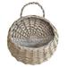 Handmade Woven Hanging Basket Storage Basket Flower Pot Hanging Wall Basket Light Gray/M