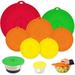 Silicone Lids for Bowls and Food Covers - 7 Pack 5 Sizes - Reusable and Microwave Safe - Food-Grade Silicone Material - Easy to Clean - Fits All Bowls and Containers - Multipurpose Kitchen Tool