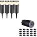 LED Metal Landscape Light Kits 4 Pack Low Voltage Path Lighting+20 Pack Electrical Twist Seal Elect Wire Nuts