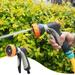 TOPRenddon Water Hose Nozzle Garden Hose Nozzle Heavy Duty Hose Nozzle With Adjust Watering Patterns Multifunctional High Pressure Hose Nozzle Sprayer For Home Watering Lawns And Garden