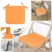 Qlueeu 2Pack Square Chair Pads Seat Cushion for Chair Square Strap Garden Chair Pads Seat Cushion for Outdoor Bistros Stool Patio Dining Room for Kitchen Dining Office Chair 15x15 Inch