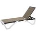 York Outdoor Patio Adjustable Chaise Lounge - Brown